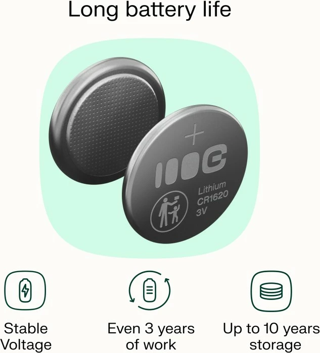 Gumbna baterija CR1620, 70 mAh, 3 V, Green Cell, komplet 5 kos