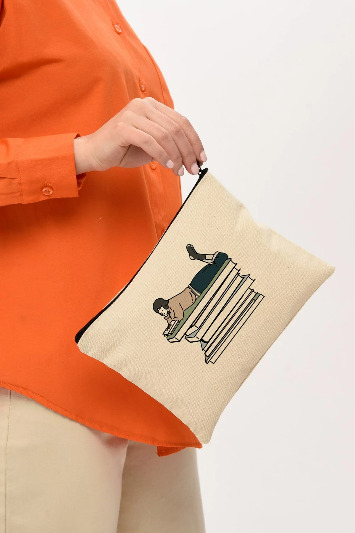 Kozmetična torbica Zoozie Bags, krem, 25 x 18 cm, 0704