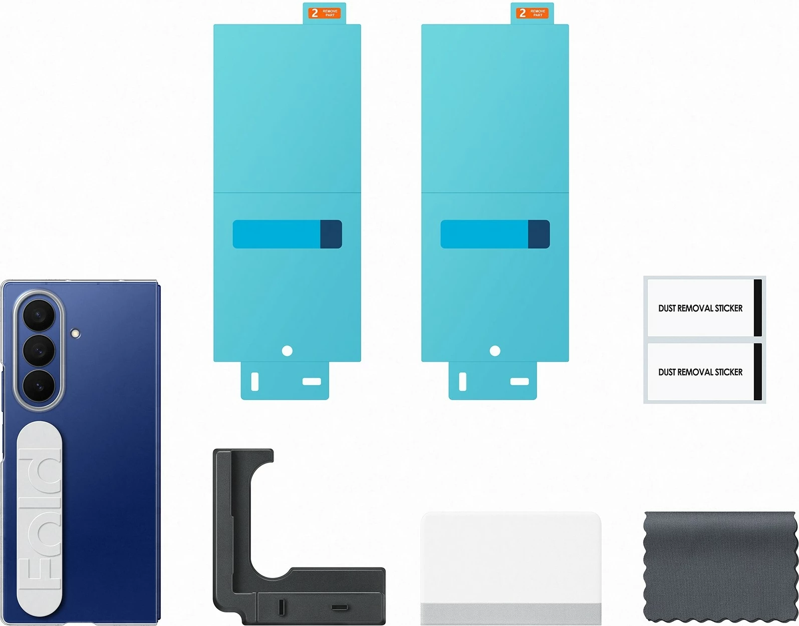 Zaščitni ovitek Clear Grip Samsung za Galaxy Fold7, prozoren