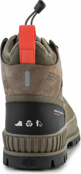 Visoki čevlji, nepremočljivi Palladium Pallashock TravelWp+ za moške in ženske, zeleni