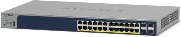 Upravljalni stikalnik NETGEAR GS728TPP, L2/L3/L4, Gigabit Ethernet, PoE, za montažo v rack