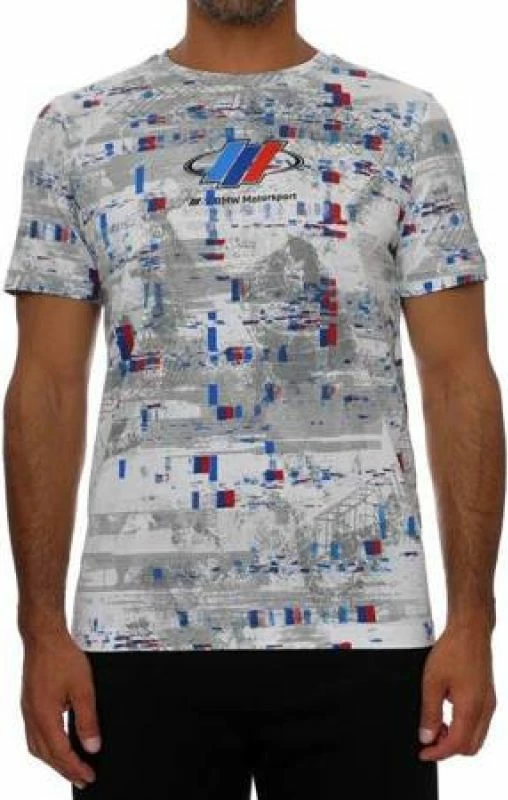 Športna majica BMW Puma za moške, siva