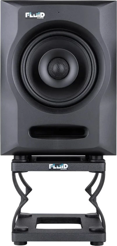 Stojala za studijske zvočnike Fluid Audio DS5, 4–5 in, plastika, črna, set 2 kosa