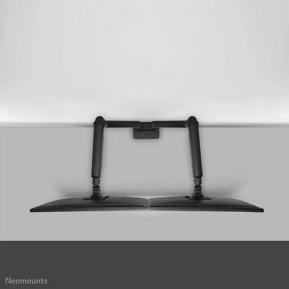 Kavelj za dva monitorja Neomounts Newstar DS70S-950BL2, s sponko in grommetom, do 18 kg, 43,2 cm (17") / 88,9 cm (35"), 100 x 100 mm, črn