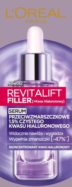 Serum za obraz proti gubam Revitalift Filler L'Oreal Paris, 30 ml