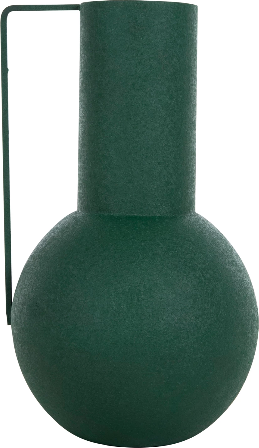 Dekorativna vaza Flagon FH4260.03 kovinska v zeleni barvi Φ26x45Hcm