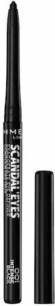 Intenzno črn svinčnik za oči, Rimmel Scandal’eyes Exaggerate Waterproof 001 Intense Black 0.35g