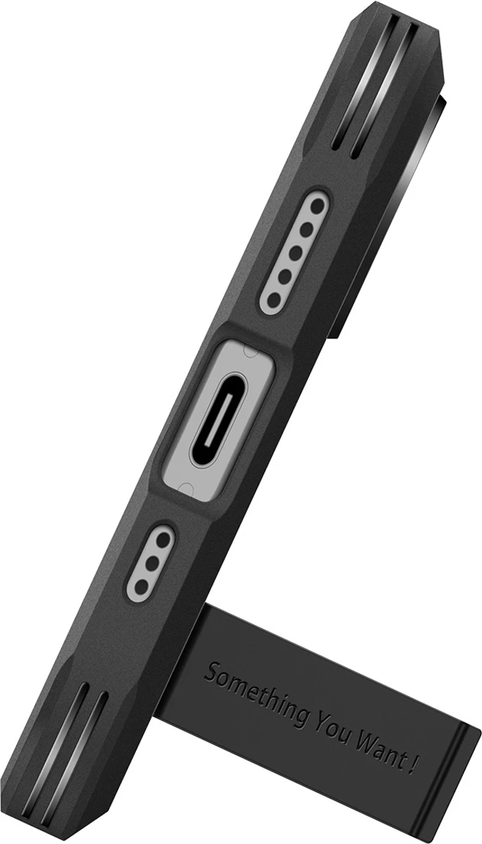 Ovitek za telefon Spigen Tough Armor "T" MagSafe za iPhone 17, črn