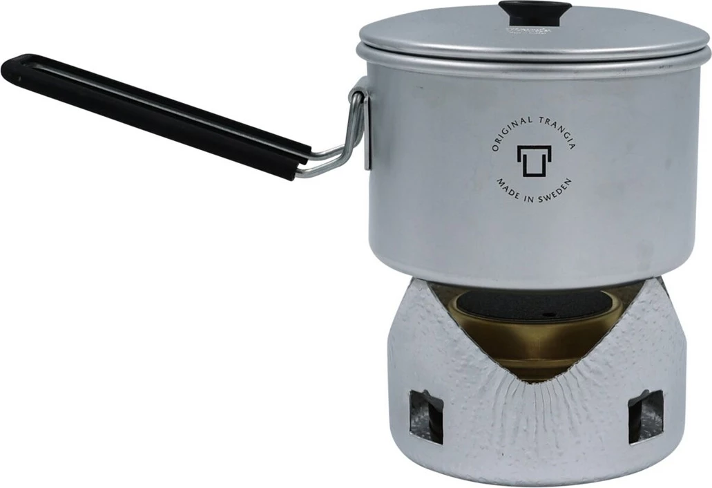 Prenosen komplet za kuhanje Trangia MICRO ORIGINAL z gorilnikom, srebrn