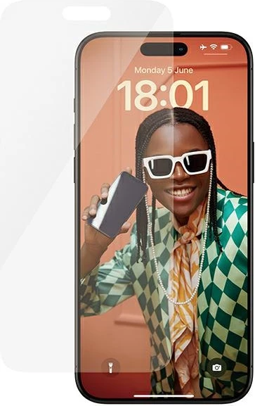 Zaščitno steklo PanzerGlass Classic Fit za iPhone 15 Pro Max, prozorno