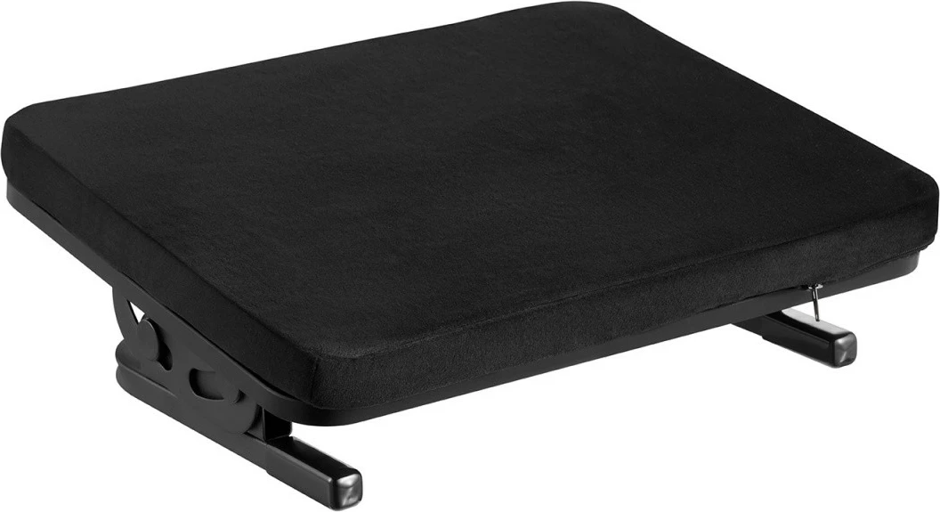 Ergonomska naslonjala za noge Maclean MC-460, z odstranljivim blazinskim vložkom, črna