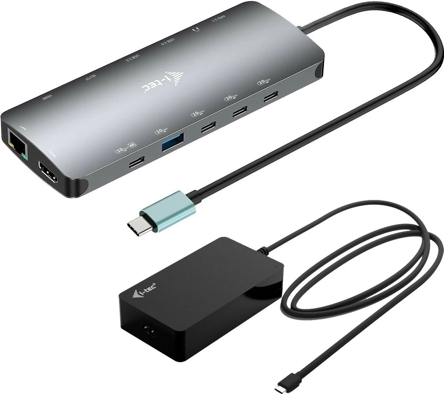 Docking postaja USB-C Metal Nano, 3x zaslon, 2x HDMI, 1x USB-C, siva - i-tec