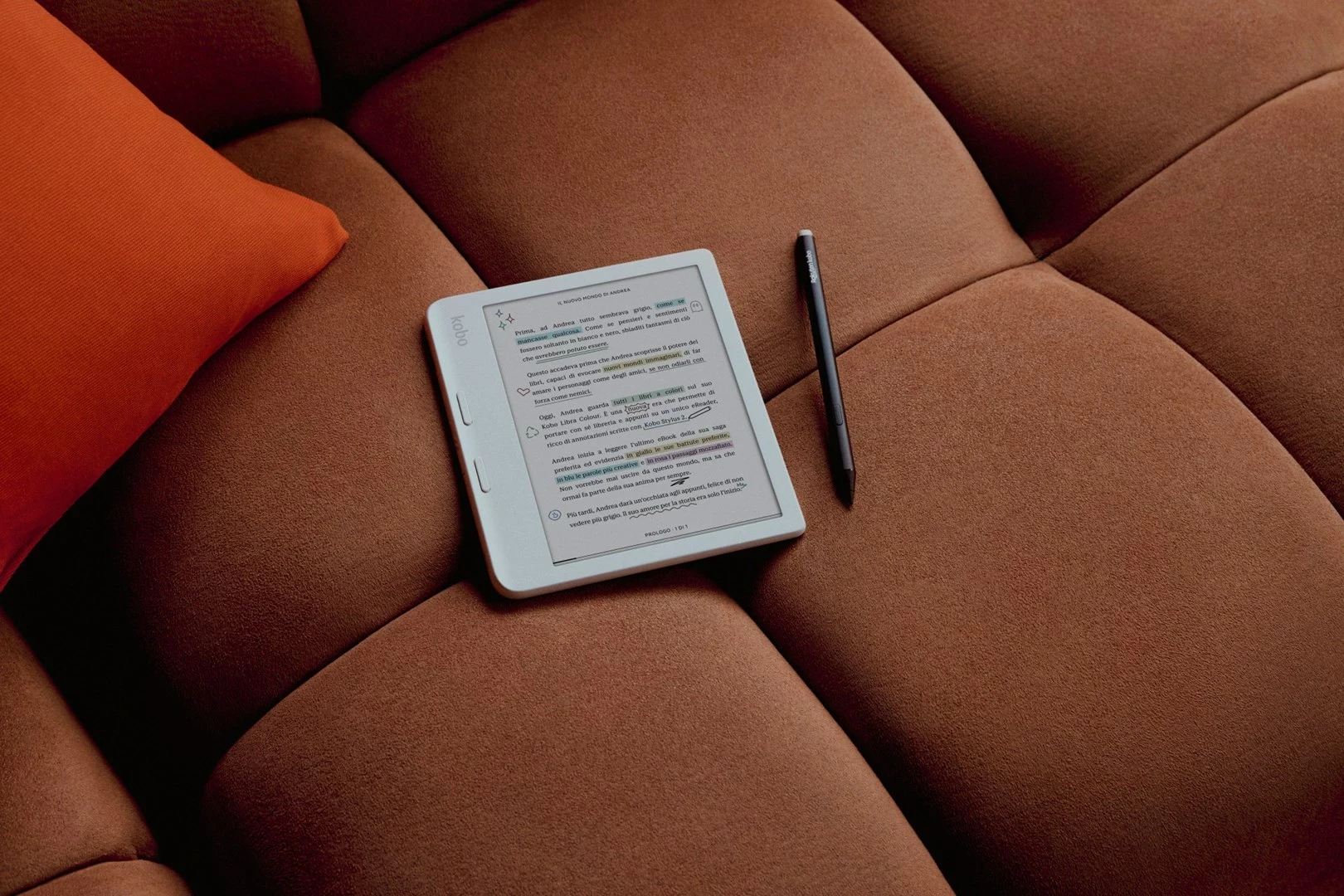 E-bralnik 7" 32 GB Wi‑Fi, Kobo Libra, bel