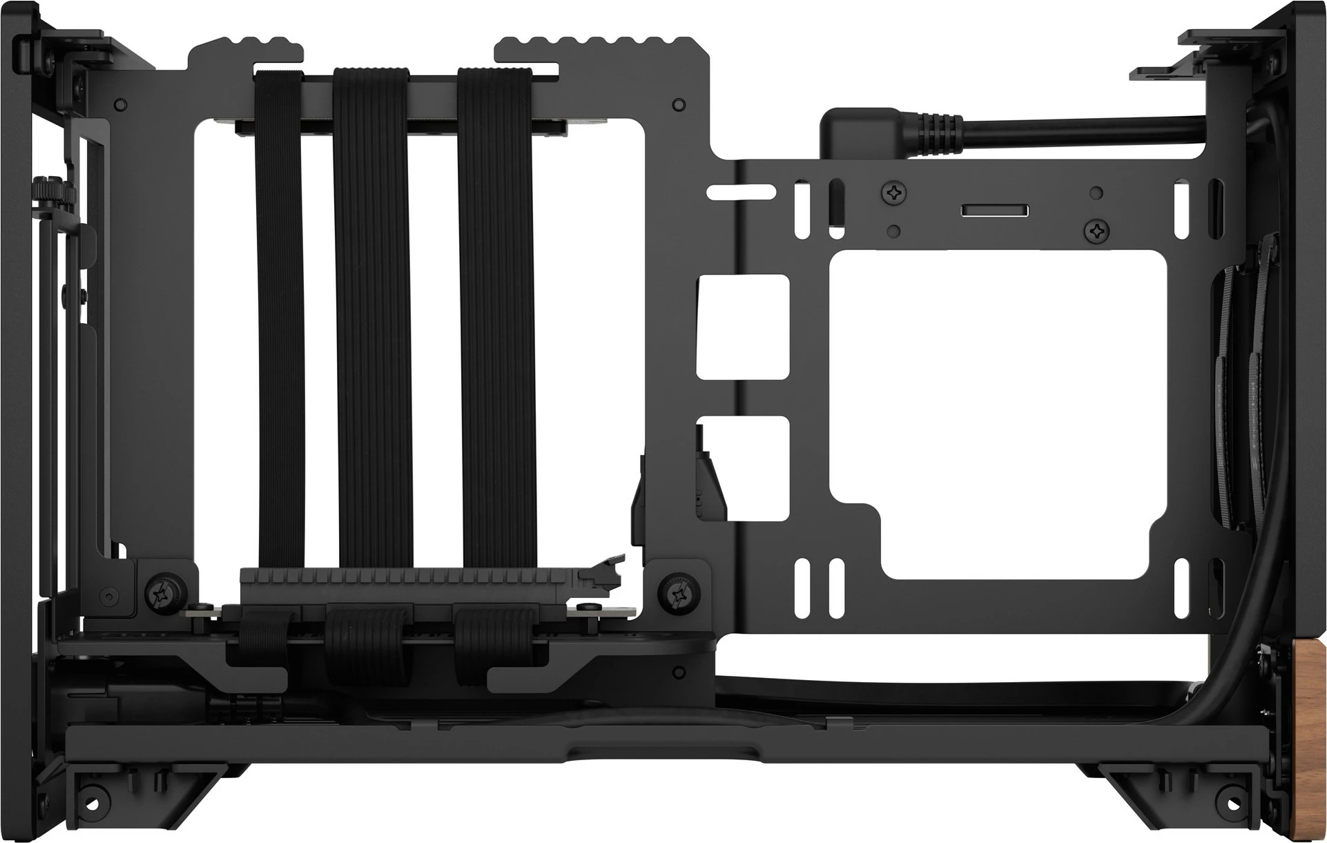 Računalniško ohišje Terra, Fractal Design, Mini-ITX, aluminij, oreh, grafit