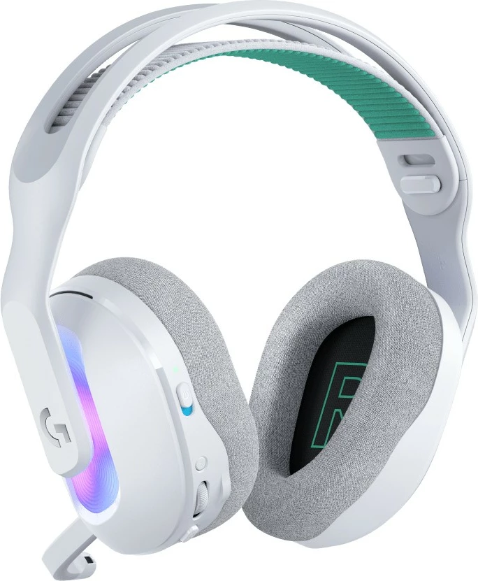 Slušalke z mikrofonom in RGB osvetlitvijo Logitech VOSS CDM, bele