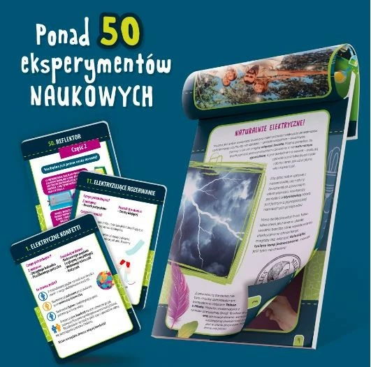 Izobraževalni komplet z elektriko, več kot 50 poskusov, za otroke — Lisciani I'm A Genius