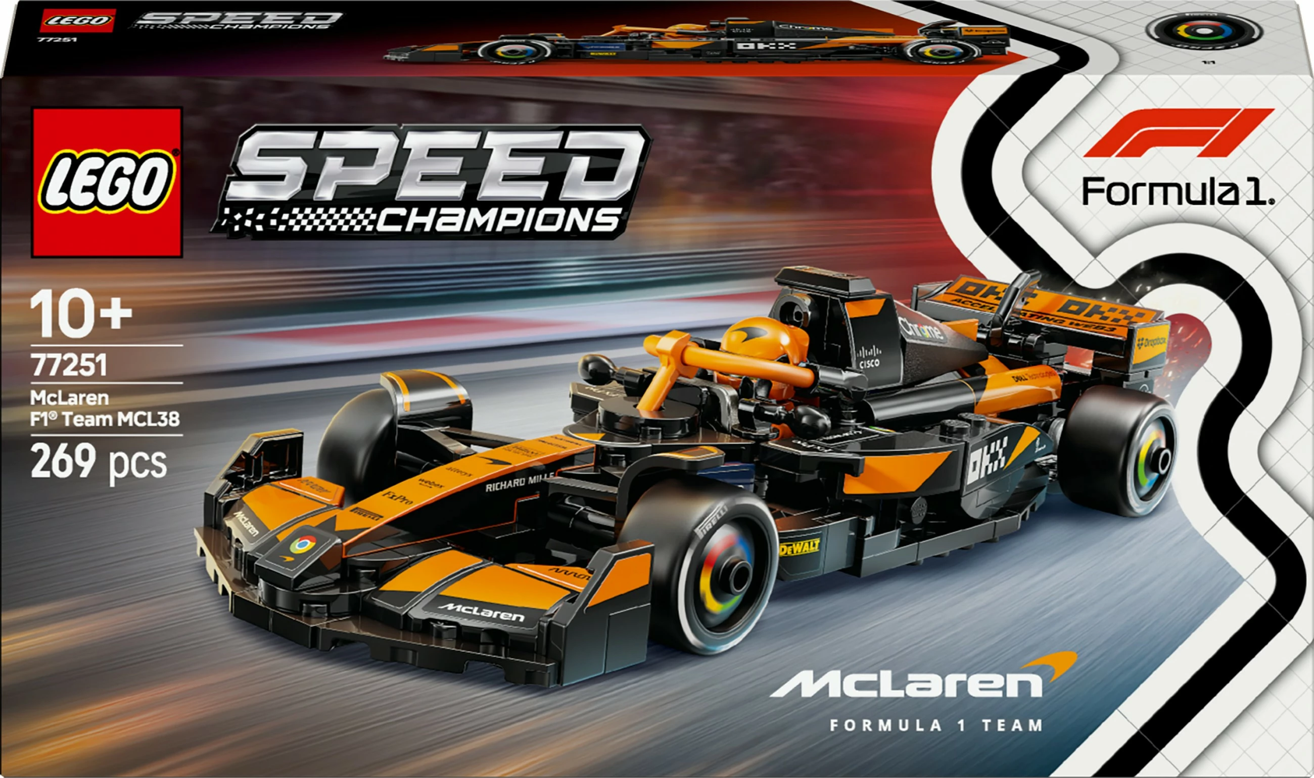Set gradnje McLaren F1® Team MCL38, 269 kosov, večbarven