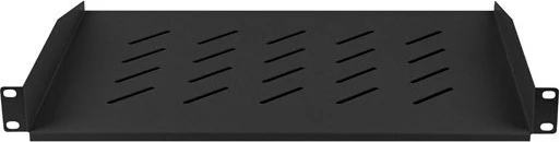 Polica za računalniško ohišje 19" Lanberg AK-1008-B, 1U, 483 x 315 mm, črna