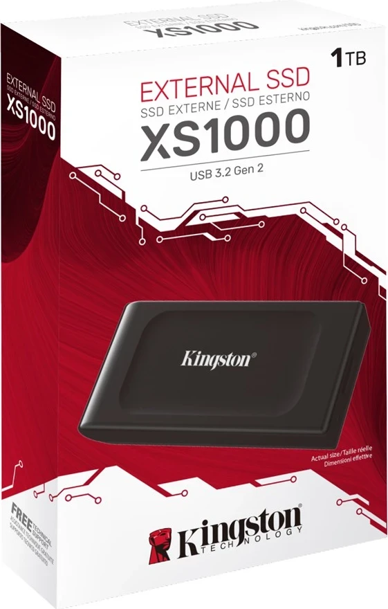 Zunanji SSD 1TB XS1000 Kingston Technology, USB 3.2 Gen 2