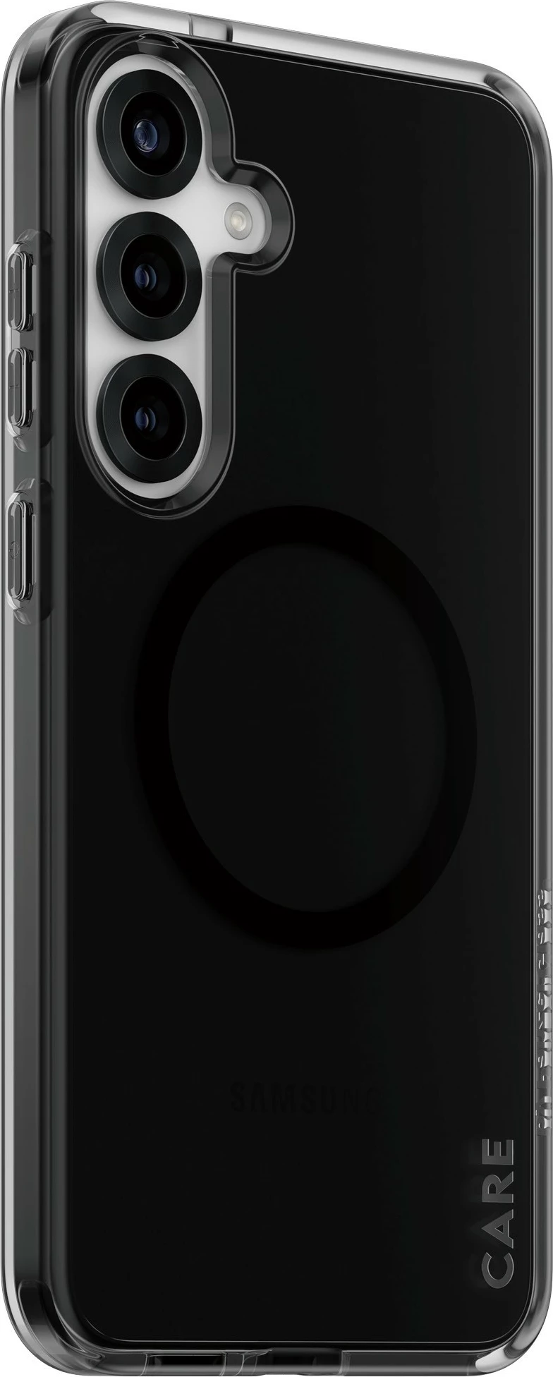 Zaščitni ovitek PanzerGlass CARE Flagship, Galaxy S25 Plus, združljiv z QI, črn