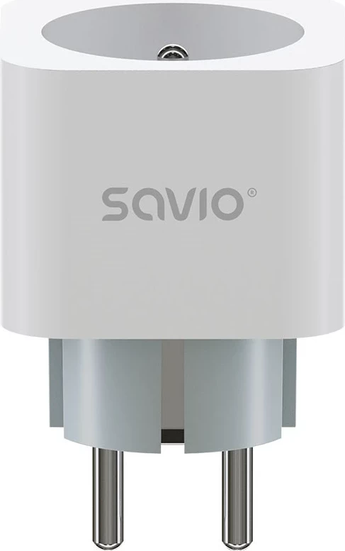 Pametna vtičnica SAVIO AS-01, Wi‑Fi, 16A, bela