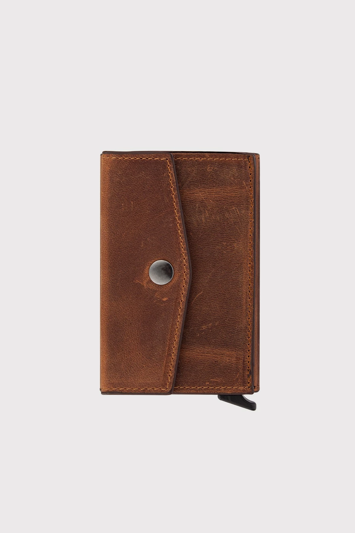 Držalo za kartice iz pravega usnja Zoozie Bags Porto, tan