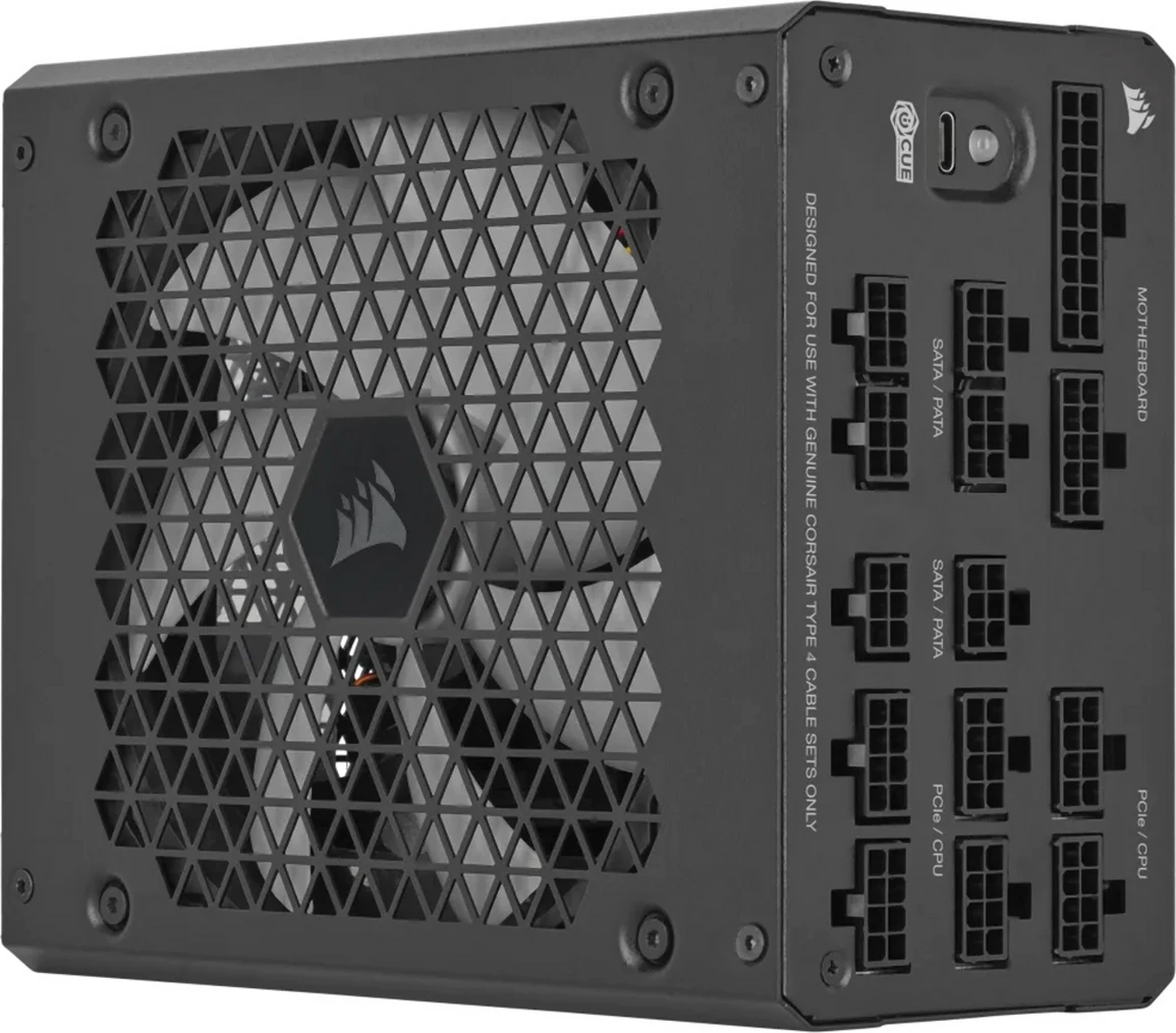 Napajalnik za računalnik, Corsair HX1000i Pro 2023, 1000 W, ATX 3.0, popolnoma modularen, CP-9020259-EU, črn