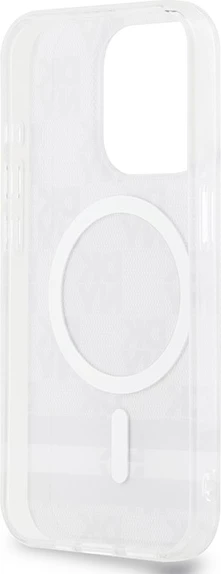 Ovitek z vzorcem DKNY IML karo in potiskane črte MagSafe za iPhone 13/13 Pro, črn