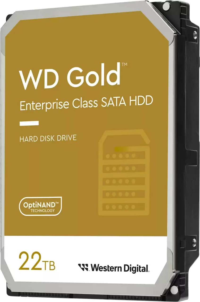 Trdi disk 22 TB, 7200 RPM, 512 MB, 3,5", Serial ATA III, Western Digital Gold