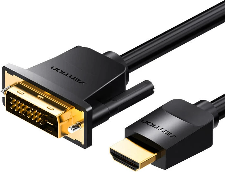 Video kabel Vention HDMI na DVI (24+1), 3 m, 4K 60Hz/1080P 60Hz, črn