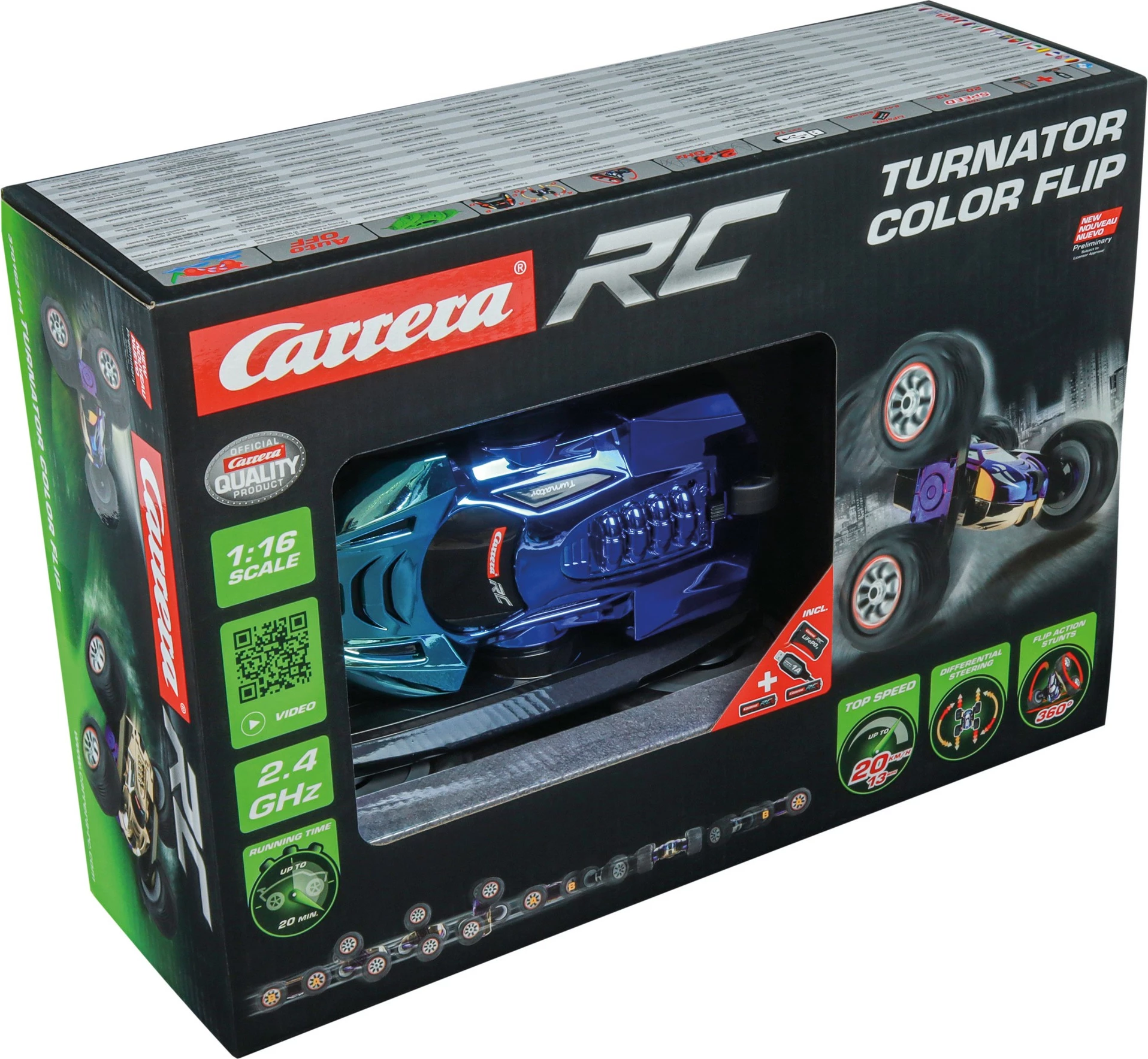 Akrobatski avto Carrera 370162114, 1:16, od 6 let