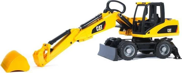 Ekskavator igrača Caterpillar BR-02445 BRUDER, plastika, rumen