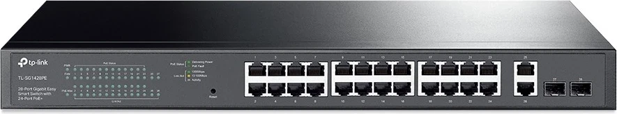 Pametno 28-portno stikalo, črno TP-Link