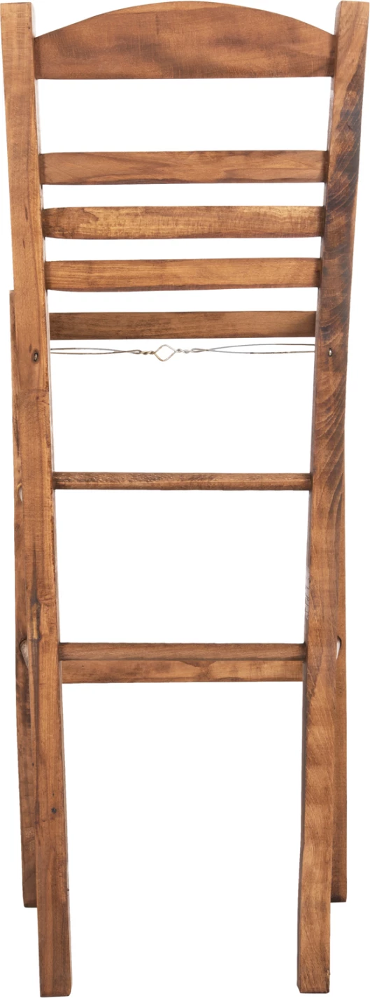 Barski stol Gadiel iz bukovega lesa impregniran v barvi oreha 40,5x39x104,5H cm. Samo okvir