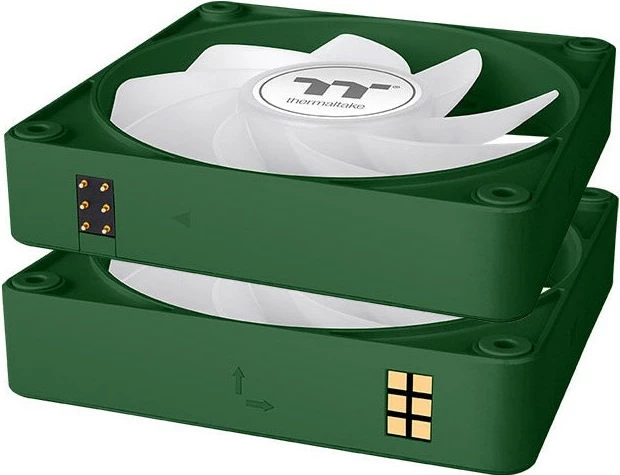 Ventilatorji za ohišje, Thermaltake CT140 EX Reverse ARGB Sync 140 mm, 3 kosi, Racing Green