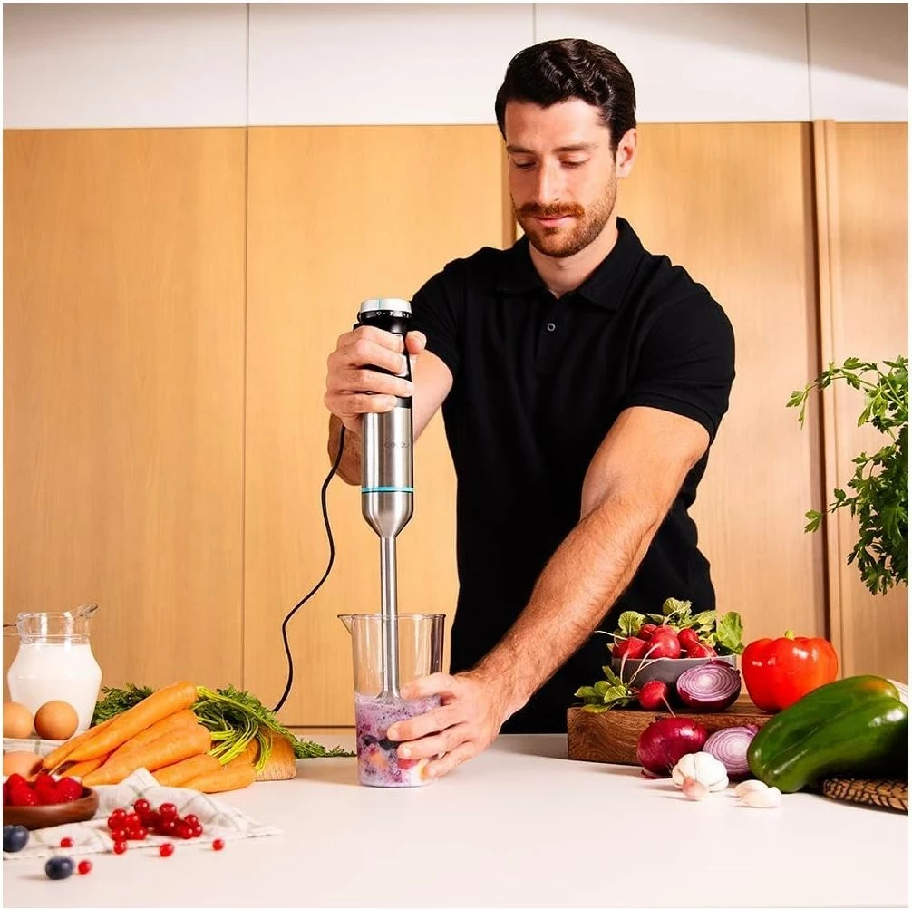 Ročni mešalnik Power Pulsar Cream&Crush Cecotec, 2300 W, 9 hitrosti, črn