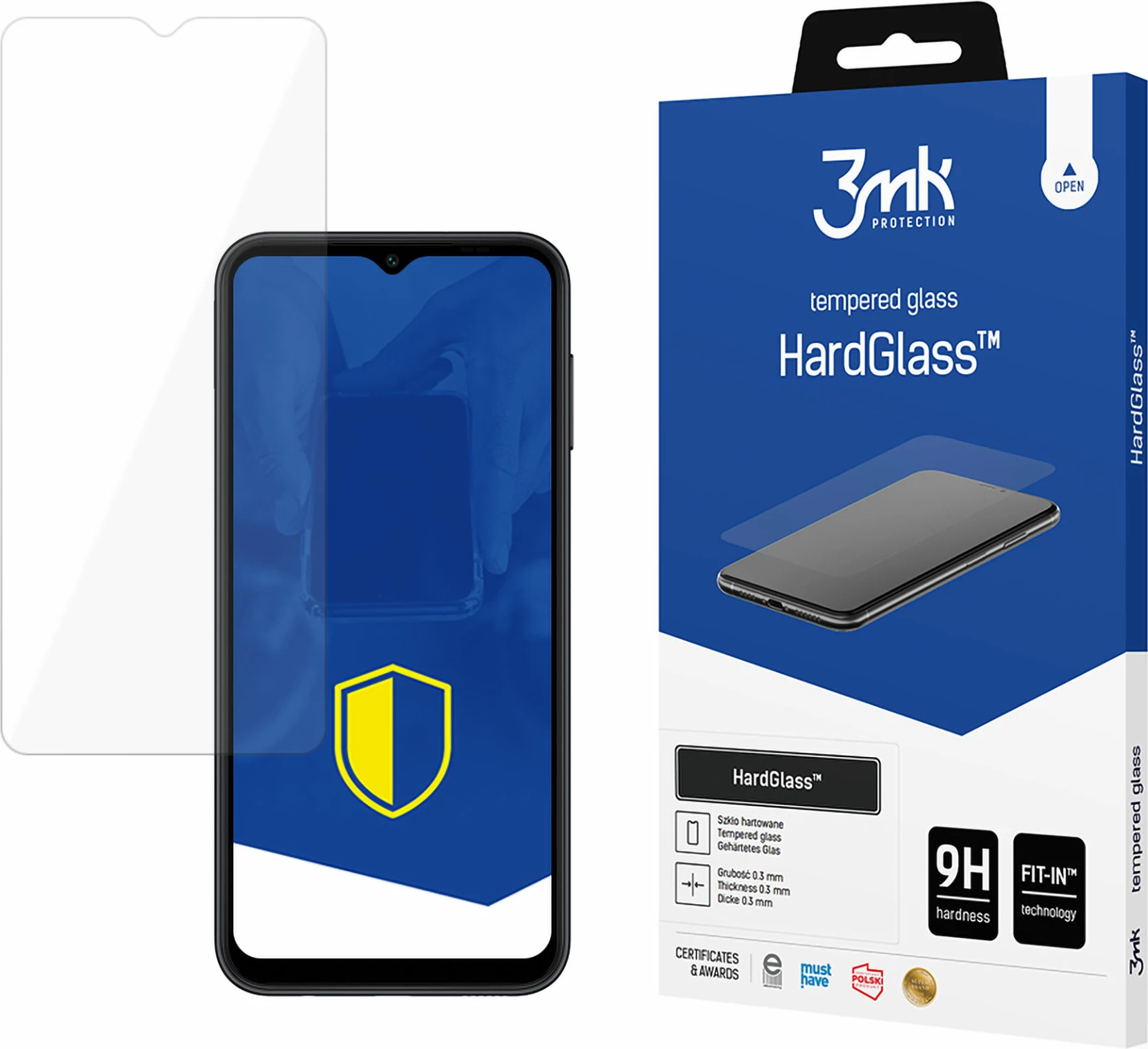 Zaščitno steklo 3mk HardGlass za Samsung Galaxy A14 / A14 5G, 9H