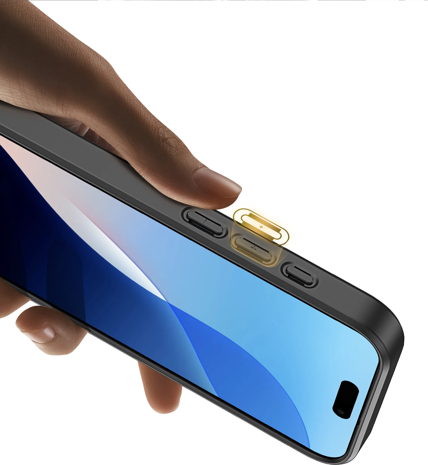 Ovitek za telefon z MagSafe, denarnica z RFID in nastavljivim držalom — Dux Ducis Rafi II Mag za iPhone 16, črn