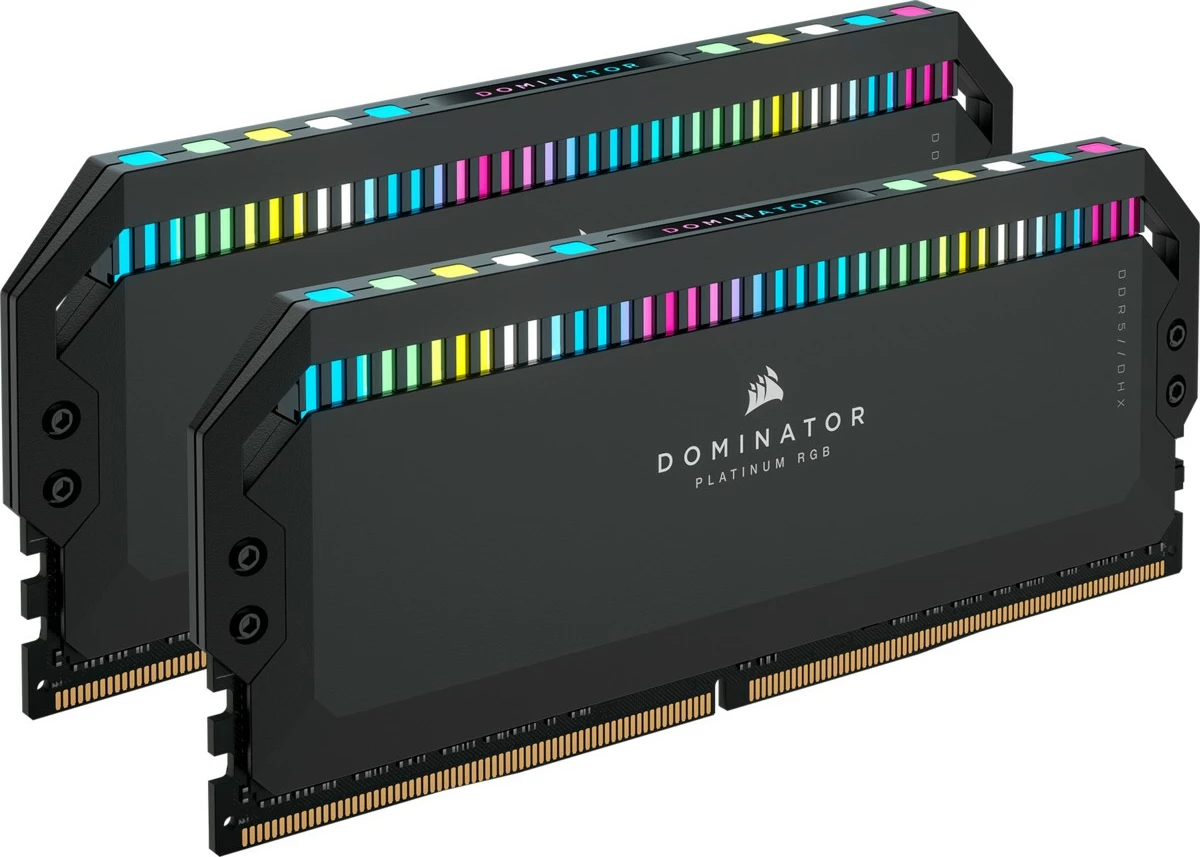 RAM pomnilnik Corsair Dominator Platinum RGB 64GB (2x32GB) DDR5 6600MHz, črn