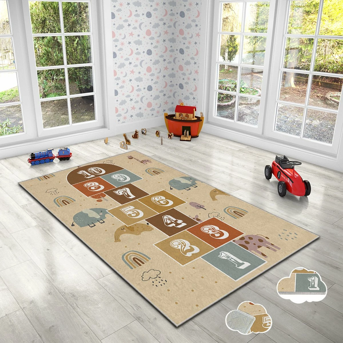 Večbarvna preproga za otroke, Conceptum Hypnose HMI KDC-117, 120 x 180 cm