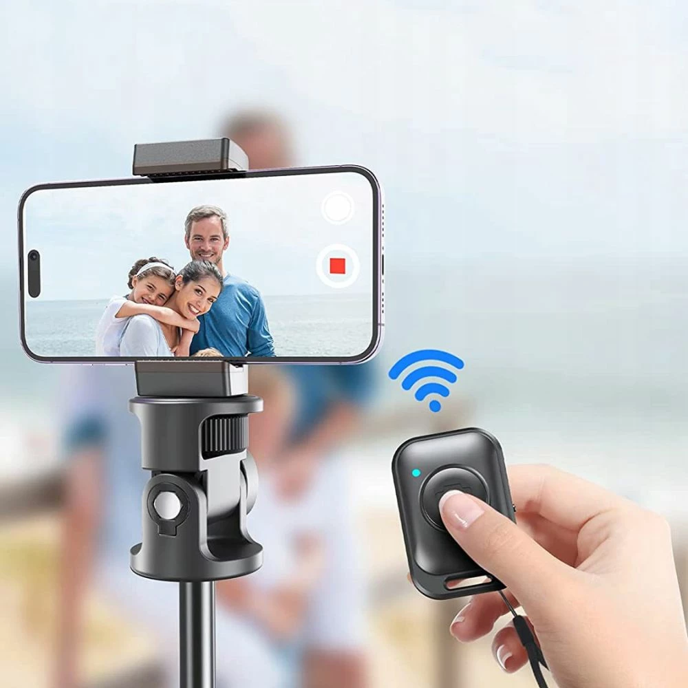 Selfie palica s trinožcem Tech-Protect L03S, Bluetooth, 148 cm, za pametni telefon, črna