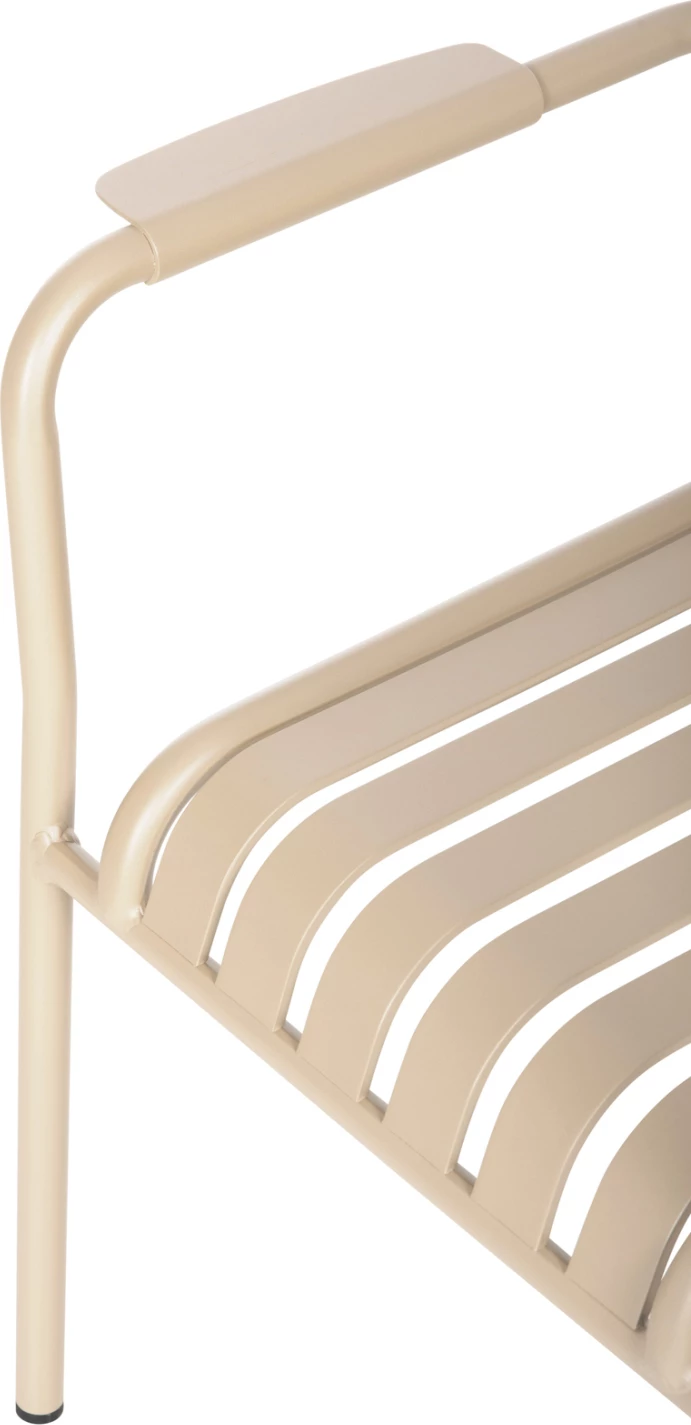 Aluminijasti naslanjač RACHEL FH6088.04 barve šampanjca 63x58x85H cm