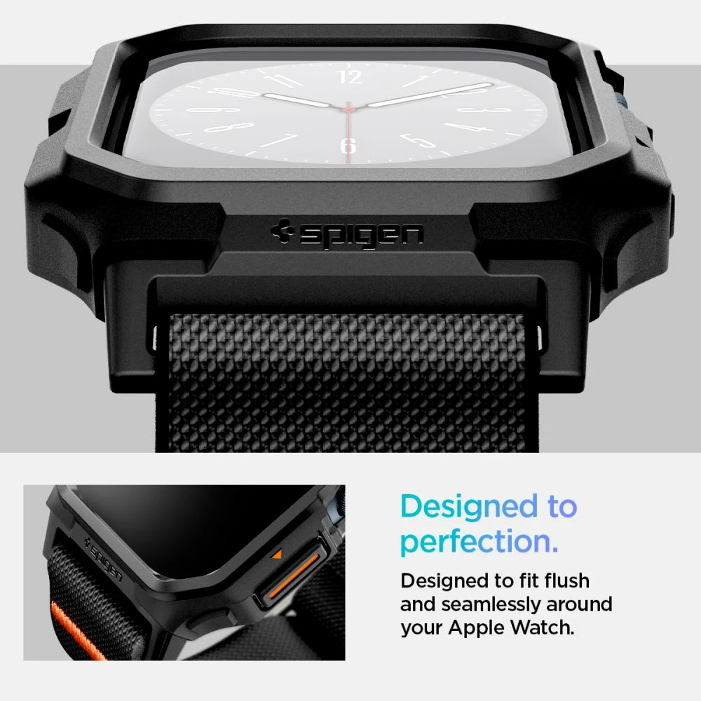 Zaščitni trak Spigen Lite Fit PRO za Apple Watch 10, 42 mm, črn