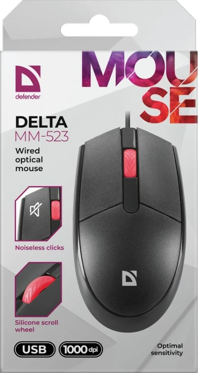 Optični maus Defender Delta MM-523, črn