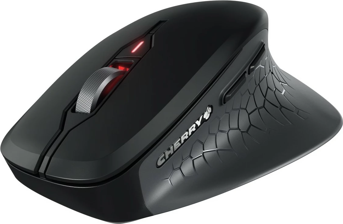 Optični brezžični miš, desna, 4000 DPI, črn/siv Cherry Stream Comfort