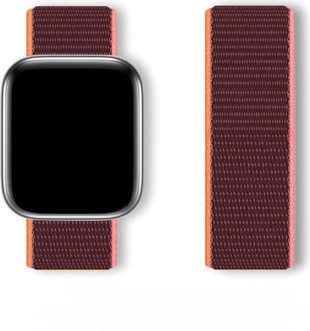 Športni pašček Hurtel Sport Loop za Apple Watch, najlon, 42/44/45/46/49 mm, rdeč