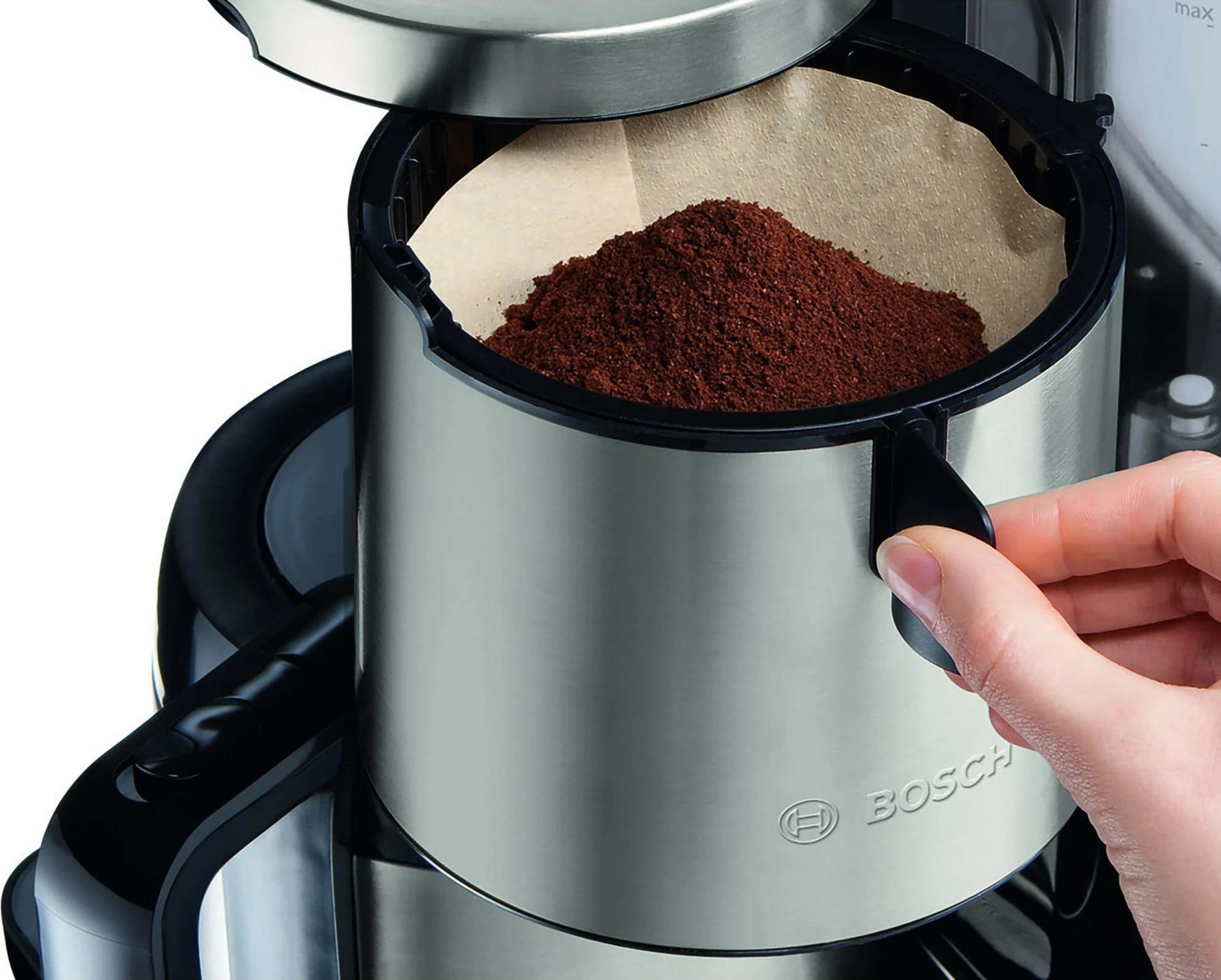 Kavni aparat 1,1 L, 1100 W, črn/inox Bosch TKA8A683