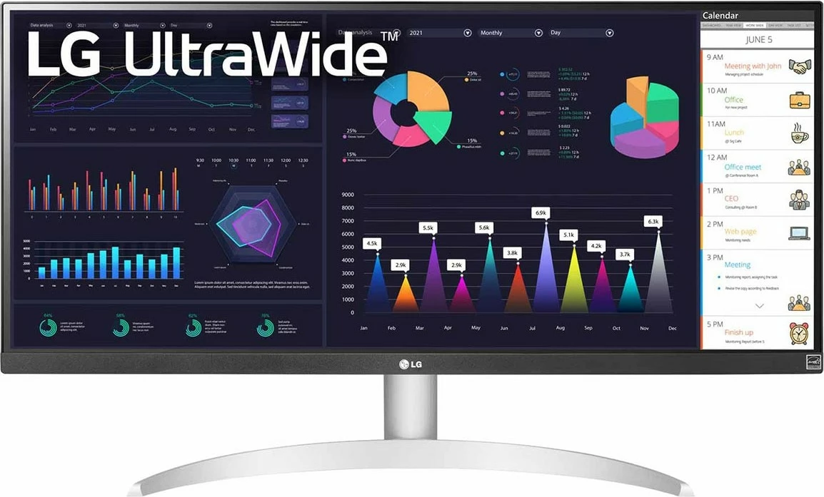 UltraWide monitor 29 inč 29WQ600-W, LG, Full HD, bel