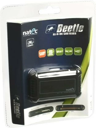 Bralnik kartic Natec BEETLE, USB 2.0, črn