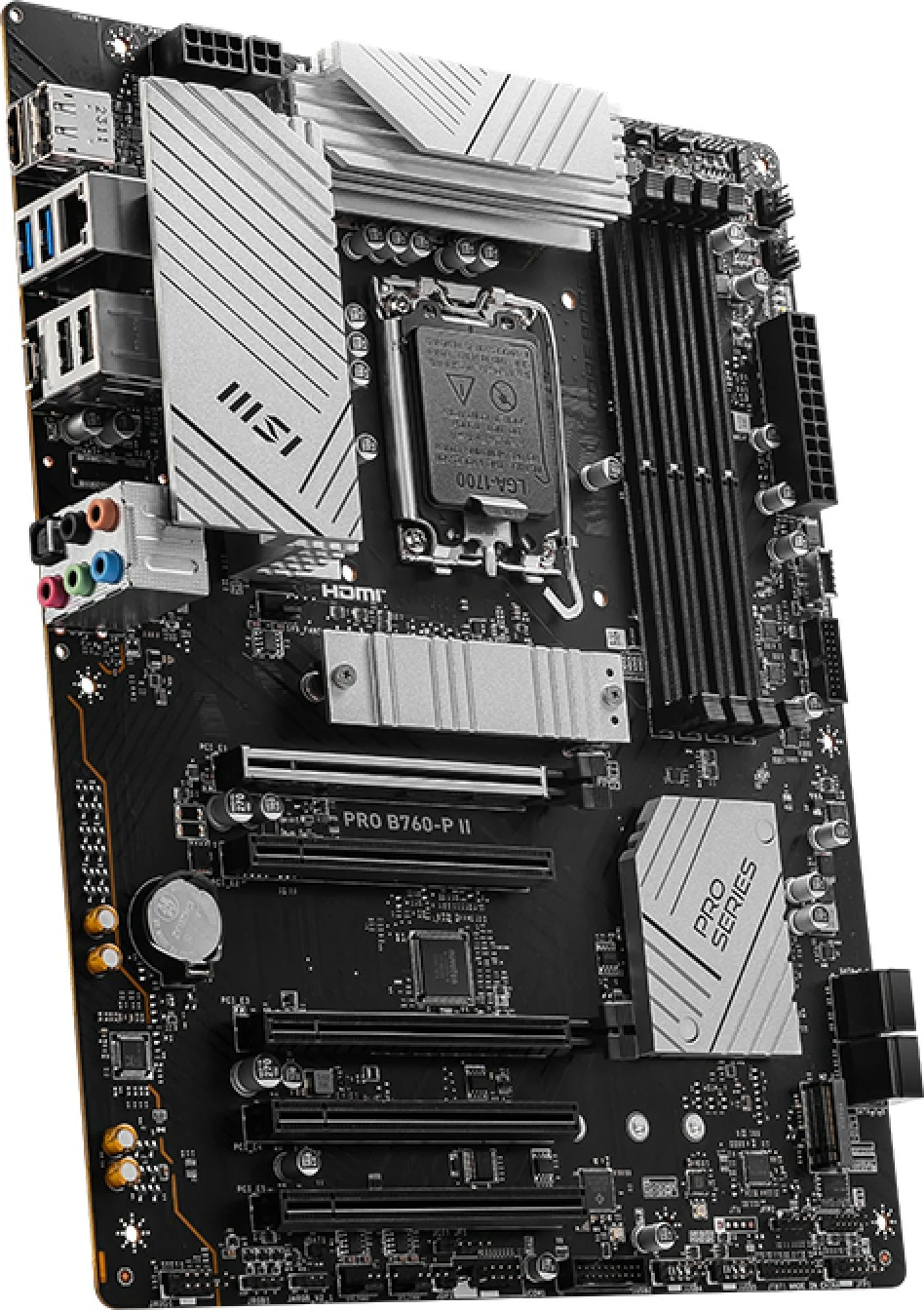 Plošča zanje MSI PRO B760-P II, Intel, LGA 1700, DDR5-SDRAM, 256 GB